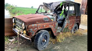 Full restoration ancient UAZ 469  Restoring and repair antique uaz 469 cars [upl. by Stricklan]