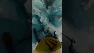 The terrifying moment a skier falls into a glacier crevasse [upl. by Agneta828]