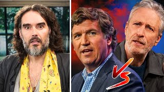 “You’re Such A Dick” – Jon Stewart vs Tucker CLASH Gets HEATED [upl. by Ocimad]