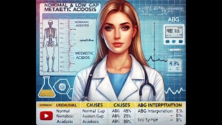 Understanding Normal and Low Anion Gap Metabolic Acidosis Causes ABG Interpretation Management [upl. by Hoeve]