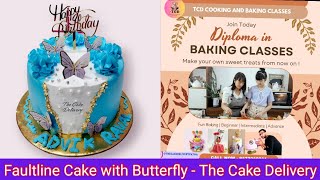 Trending Fault Line Cake Design  New Butterfly Cake Design THECAKEDELIVERY butterflycake trend [upl. by Sidwel]