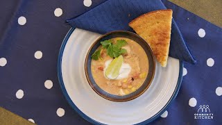 Chicken Chili I Ep 51 I Cooking in the Community Kitchen [upl. by Gnivre793]