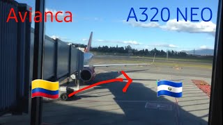 Avianca A320neo Economy Class Trip Report  BogotaBOG  San SalvadorSAL HD [upl. by Civ]