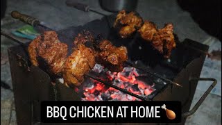 The Food Vlog Chicken BBQ Chicken Barbecue In Indian Style at home [upl. by Anna]