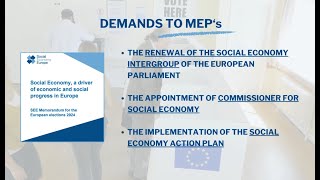 Demands to MEPs from the Social Economy [upl. by Bever]