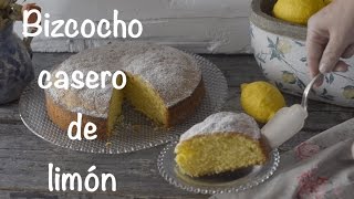 Bizcocho casero de limón fácil y delicioso [upl. by Aissilem874]