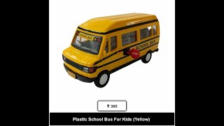 Plastic School Bus For Kids Yellow [upl. by Latsyrhk184]