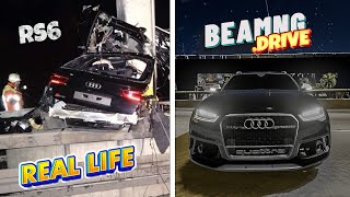 Accidents Based on Real Events on BeamNGDrive 5  Real Life  Flashbacks [upl. by Fonda509]