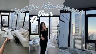 MOVING INTO MY DREAM SEATTLE APARTMENT  empty high rise tour movein day  living alone [upl. by Orecul958]