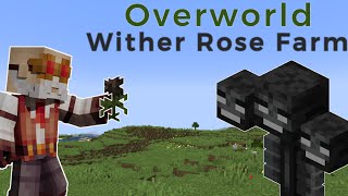 How to make a Wither Rose Farm in the Overworld [upl. by Hudis]