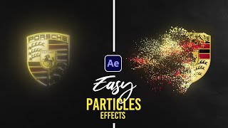 After Effects Tutorial Particles Logo amp Text Animation  Simple Way  Trapcode Particular Tutorial [upl. by Ocir]