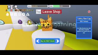 I got tabby bee Bee Swarm simulator roblox beeswarmsimulator [upl. by Kirchner]