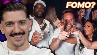 Schulz Reacts Illuminati Gathering at Michael Rubins White Party [upl. by Teirtza12]