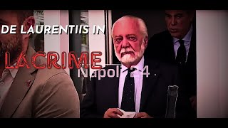 De Laurentiis IN LACRIME per i 20 ANNI di presidenza al NAPOLIquotMI SONO EMOZIONATOquot [upl. by Ehc]