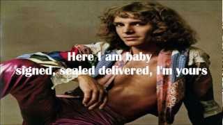 Signed Sealed Delivered Im Yours Peter Frampton karaokewmv [upl. by Aubreir489]