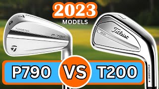 New TITLEIST T200 vs TAYLORMADE P790  New 2023 Iron Battle [upl. by Eiznikam]