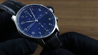 IWC Portugieser Chronograph Showcase Review [upl. by Rutherfurd638]