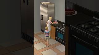 Let’s steal the cheesecake 🍰 sims sims2 thesims thesims2 cheesecake dessert siblings family [upl. by Nilsoj]