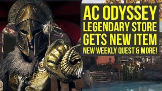 Assassins Creed Odyssey Legendary Shop RESETS New Weekly Quest New Game Plus amp More AC Odyssey [upl. by Ahsiele]