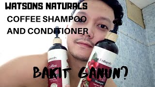 Watsons Naturals Coffee Shampoo and Conditioner Product Review [upl. by Anenahs]