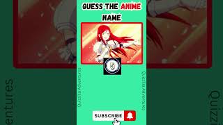 GUESS THE ANIME NAME part 1 quiz shorts [upl. by Larianna59]