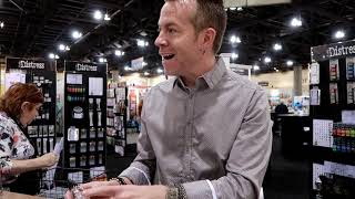 ALL NEW Ranger ALLOY INK demo from Tim Holtz at Creativation 2020 [upl. by Nashom]