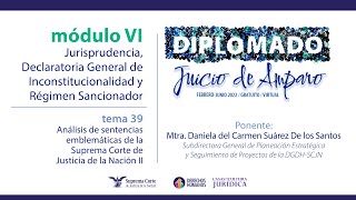 Jueves 30 de junio de 2022 Diplomado quotJuicio de Amparoquot edición 2022 Módulo VI [upl. by Ahselef352]