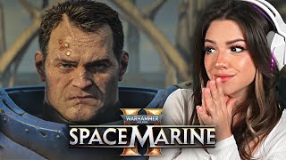 Warhammer 40K Space Marine 2 Cinematic Trailer Reaction [upl. by Claudian]