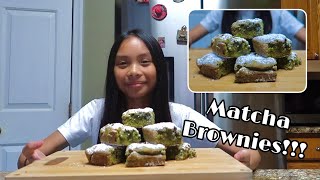 Matcha Brownies Full of matcha [upl. by Eiramalegna]