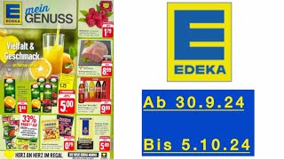 EDEKA Prospekt Angebote Rabatte Gültig von 30924 bis 51024​⁠Werbungde [upl. by Iturk193]