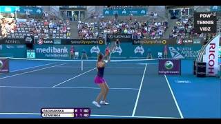 Azarenka vs Radwanska Sydney 2012 Highlights [upl. by Ennayar]