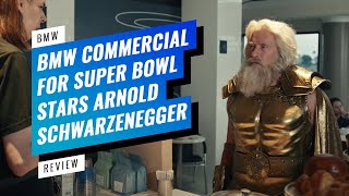 ▷ ARNOLD SCHWARZENEGGER es ZEUS en el ANUNCIO de BMW SuperBowlCommercials2022 [upl. by Ambrosane164]