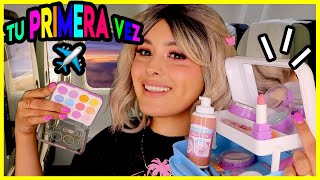 Ges ASMR Maquillaje 💄 CHICA amable Te maquilla con juguetes en tu PRIMER VUELO gesasmr [upl. by Mixie924]