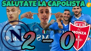 NAPOLI  MONZA 20 SALUTATE LA CAPOLISTA🥇CHIEDETE SCUSA A POLITANO🤯 [upl. by Savick]