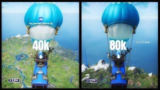 Bitrate Comparison  Fortnite 1080p  60FPS 80Mbps vs 40Mbps [upl. by Collier]