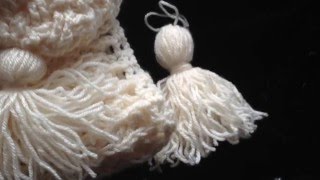 Kwast  franje maken voor bv sjaal  how to make a tassel [upl. by Rakso167]