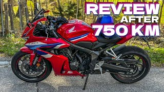 2024 CBR650 R  MY THOUGHTS AFTER 750KM [upl. by Nyrhtac]