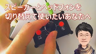 スピーカーとヘッドフォンを切り替えて使いたいあなたへ Audio Switcher [upl. by Ainslee941]