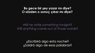 Nil Karaibrahimgil  Bizi Anlatsam Sözleri  Lyrics  Letra español [upl. by Hakaber]