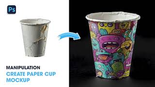 Adobe Photoshop 2024 Tutorials  How to Create a Old Paper Cup Mockup in Few Simple Steps [upl. by Quin]