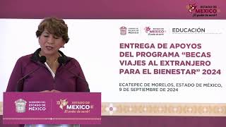 ENVIVO  Entrega de Apoyos del Programa quotBecas Viajes al Extranjero para el Bienestarquot 2024 [upl. by Previdi]