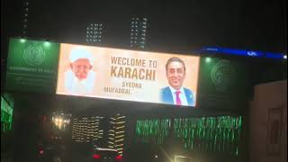 Karachi welcomes Syedna Mufaddal Saifuddin TUS [upl. by Nahrut]