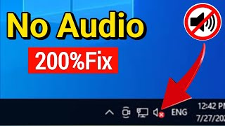 Fix  Windows 10 Sound Not Working  Windows 10 Sound Or Audio Problem  Sound Problem Windows 10 [upl. by Llevel]