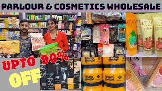 Original Branded Parlour and Cosmetics Wholesale Market  Special Karwa chauth Offer  Upto 90 Off [upl. by Trevlac107]