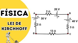 A intensidade da corrente elétrica que percorre o circuito a seguir é de [upl. by Ycnaffit]