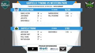 Warragul amp District CA  Div 4  Semi Final 2  GARFIELD TYNONG v WESTERN PARK  Day 2 [upl. by Liborio288]