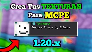 🔴 Como Crear Tus PROPIAS TEXTURAS para Minecraft Pe 120x  Crea Tu TEXTURE PACK para Bedrock😎 [upl. by Bennink206]