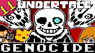 Lets Play Undertale Genocide Playthrough Part 11 No Mercy Gameplay  Sans Fight Final Battle [upl. by Shamrao]