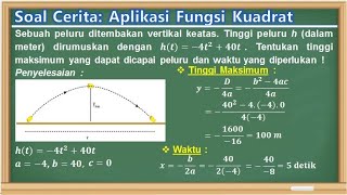 Soal Cerita Aplikasi Fungsi Kuadrat [upl. by Weig]