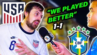 Fans React to USA 11 Brazil  2024 USMNT Friendly [upl. by Carling]